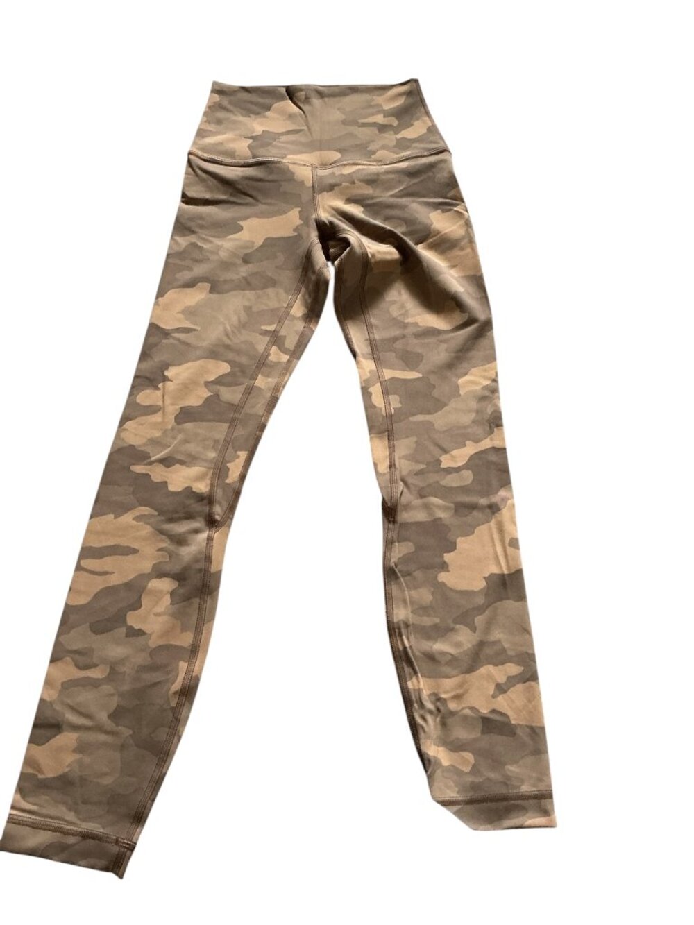 Lululemon Align High-Rise Brown Tan Heritage 365 Camo Beige 25" Size 2